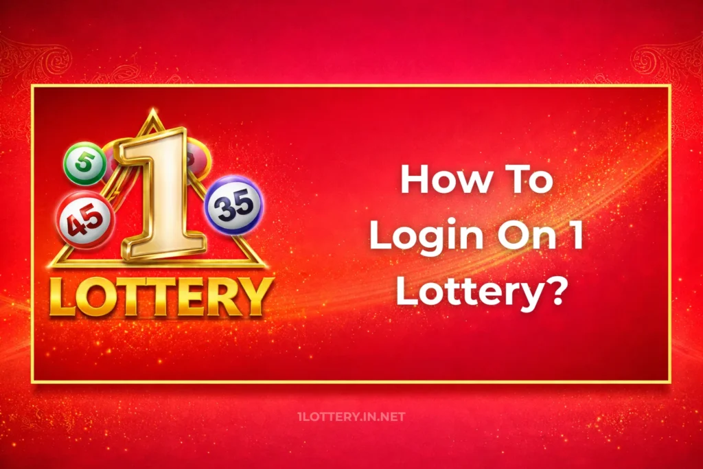 HOW TO LOGIN ON 1 LOTTERY?